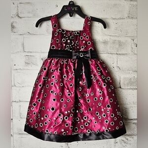 LOVE by Special Occasions Pink Party Dress 2T Sleeveless Tulle Bow Detail